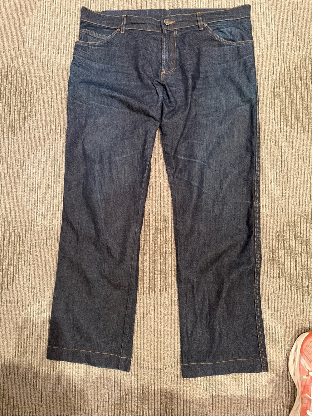 Salvatore Ferragamo Men's Straight Dark Indigo Jeans